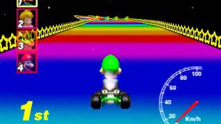 Mario Kart 64  Rainbow Road Cheating AI Exposed [upl. by Som]