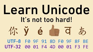 Unicode in friendly terms ASCII UTF8 code points character encodings and more [upl. by Restivo]