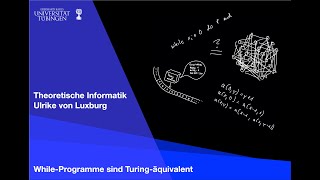 27 WhileProgramme sind Turingäquivalent [upl. by Etnaid]