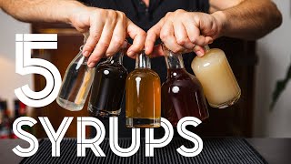 Easy SYRUP Recipes for Cocktails and Mocktails [upl. by Nate120]