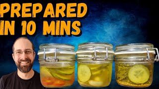 HOMEMADE PICKLES 3 DIFFERENT WAYS [upl. by Tedie]