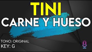 TINI  Carne Y Hueso  Karaoke Instrumental [upl. by Lora]