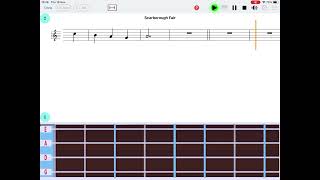 quotScarborough Fairquot violin notes  quotEasy Notequot app iOS amp Android  learn violin app [upl. by Pleasant676]