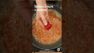 Fresas caramelizadas con PELON CHILITO RICO  Escosa de Buen Sabor [upl. by Gilder]