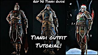 Tiandi Outfit Tutorial Rep 70 Tiandi Guide  For Honor ​⁠ [upl. by Kcerb712]