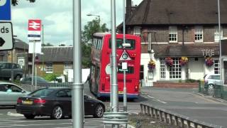 HD London buses arriving and leaving Elstree amp Borehamwood Station [upl. by Berte]