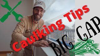 How to CAULK a Big GAP PRO Tips Start to Finish [upl. by Aitenev]