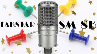 Takstar SM8B Condenser Microphone Test  Review Budget 40 mic [upl. by Sum]