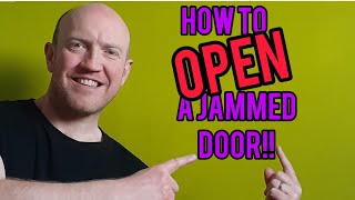 How to open a jammed door Internal inward opening broken latch or handle [upl. by Uolymme]