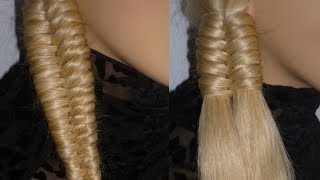 Einfache HINGUCKER Frisur für mittellange Haare selber machen SIDE Braid HairstyleTrenza hermoso [upl. by Kirch]