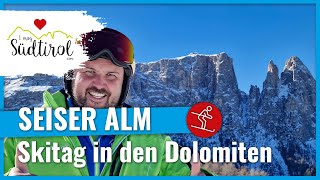 Skigebiet Seiser Alm ❤️ Skivergnügen in den Dolomiten ➡️ Dolomiti Superski [upl. by Avan]