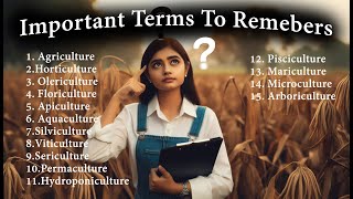 Here are important terms to remember for agriculture students [upl. by Ruthanne962]