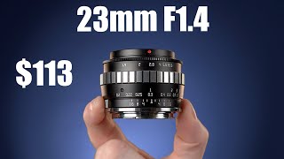 TTArtisan 23mm f14  A Review Of A Great Budget Lens For The ZVE10 a6400 a6100 [upl. by Johnny446]