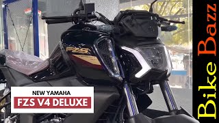 Yamaha FZS V4  Deluxe Bs7 ABS  Full Review in Bangla [upl. by Eloc]