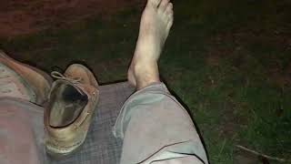 Relaxing Wearing Old Beat Sperry TopSiders Boat Shoes At Night In My Yard [upl. by Yhtomot298]