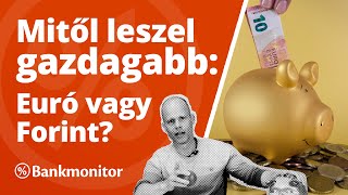 Mitől leszel gazdagabb Euró vagy forint  bankmonitorhu [upl. by Elokyn]