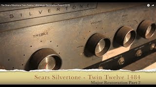 Sears Silvertone Twin Twelve 1484 Major Restoration Project 26 [upl. by Ssirk]