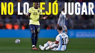 😱 ESTO pasa cuando 🇪🇨 MOISES CAICEDO MARCA a MESSI 🇦🇷 [upl. by Nirek]