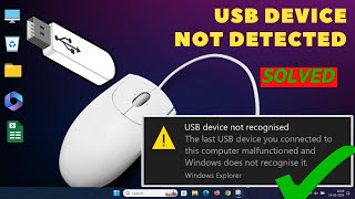 How to Fix USB Device Not Recognized  Easy Solutions for Windows 1011  USB error Windows  SOLVED [upl. by Fries]