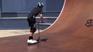 Crazy Scooter Tricks At Tuggeranong Skatepark [upl. by Christabel248]