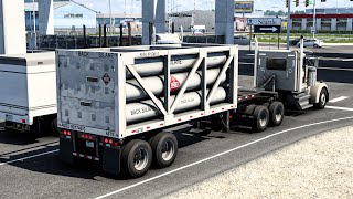 Hauling Silane with Kenworth W900  American Truck Simulator Full Gameplay [upl. by Acinomahs510]