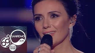 Sanremo 2019  Lemozione di Baglioni e Serena Rossi nel ricordo di Mia Martini [upl. by Naicad784]