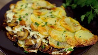 Besser als Bratkartoffeln Ein einfaches und leckeres Rezept für Kartoffeln mit Pilzen im Ofen [upl. by Normy]