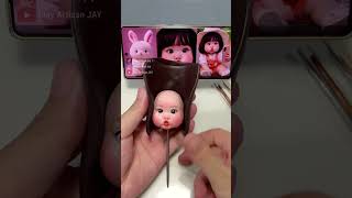 Clay Artisan JAY ：Creating a Cute and Sweet Little Pouting Girl [upl. by Etnoj]