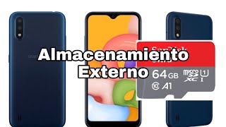 Almacenamiento Externo en samsung A01 configuracion en Android 11 [upl. by Brunn]