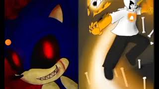 Sonic the hedgehog sonic exe vs Ultratale sans stronger than you ultimate remix mashup [upl. by Mackenzie]