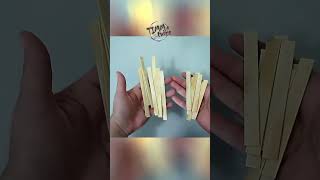 😀 Portarretrato con luz 💡hecho con Palitos 💛 muy fácil diy manualidades shorts [upl. by Reinald210]