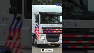 Mobiel Media Lab Politie DAF XF met SPOED vanaf open dag in Waddinxveen politie daf polizei [upl. by Anauq]