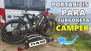 ✅️ PORTABICIS ENDURO SD260  Ideal para EBikes y abrir las puertas traseras de la furgoneta camper [upl. by Alleunam]