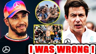 Toto Wolff BEGS Lewis Hamilton for forgiveness after INSANE PRESSURE from CHAMPIONS fans [upl. by Aramat933]