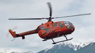 MBB Bo 105 LS Takeoff and Landing Compilation [upl. by Gerdy]