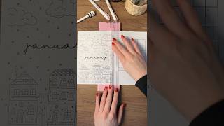 Cut my journal pages for January with me ❄️ asmr journal asmrsounds bujo 2025 [upl. by Gnoh]