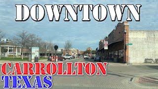 Carrollton  Texas  4K Downtown Drive [upl. by Areyk]