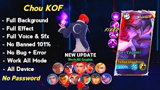 NEW Script Skin Chou Kof Iori Yagami  Full Effect Voice No Password  Chou Kof Skin Script  FIXED [upl. by Opportina]