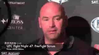 UFC Fight Night 47 Dana White PreFight Scrum Complete  Uncut [upl. by Ecyac]