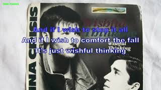 China Crisis  Wishful Thinking Instrumental BV Lyrics Karaoke [upl. by Kirenoj]