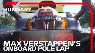 Max Verstappen Takes Pole For The First Time  2019 Hungarian Grand Prix  Pirelli [upl. by Iver44]