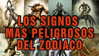 RANKING DE LOS SIGNOS MAS PELIGROSOS DEL ZODIACO 😨 [upl. by Enilraep]