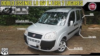 FIAT DOBLO ESSENCE 7 LUGARES 18 16V ETORQ  Detalhes internos e externos [upl. by Onej]