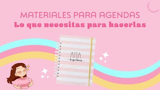 ¿Qué materiales necesitas para hacer agendas [upl. by Ezana556]