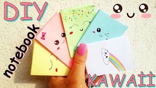 Tek Kağıtla YAPIŞTIRICI OLMADAN Kawaii Not Defteri Yapımı l KENDİN YAP l Diy Kawaii Notebook [upl. by Arres253]