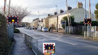 Cherry Hinton High Street Level Crossing Cambridgeshire [upl. by Bondy137]