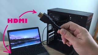 How to setup Laptop as a Monitor [upl. by Etrem]