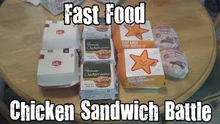 Fast Food Chicken Sandwich Battle [upl. by Yllek354]