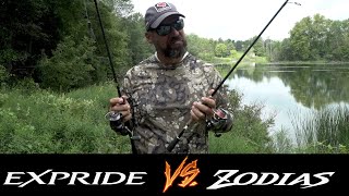 ZODIAS VS EXPRIDE  SHIMANO FISHING RODS [upl. by Zuzana]