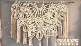 Macrame Mandala Wall Hanging  Half Mandala Wall Hanging  Bohemian Décor [upl. by Magen]